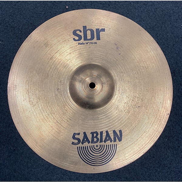 Used SABIAN Used SABIAN 14in SBR Hi Hat Pair Cymbal