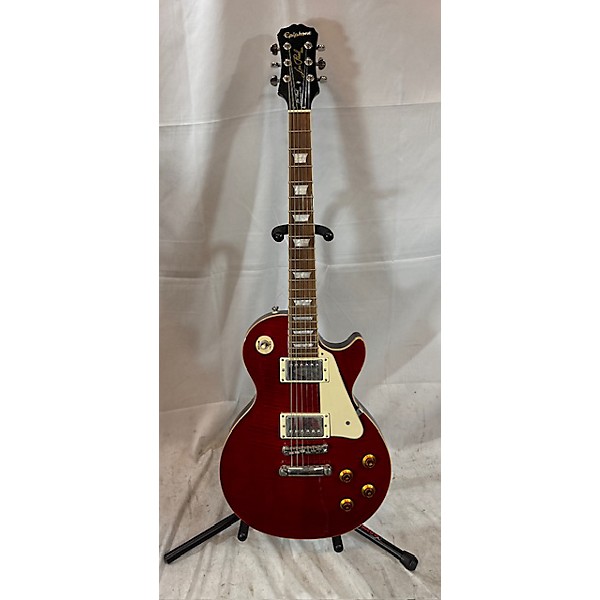 Used Epiphone Used Epiphone Les Paul Standard Pro Red Quilt Solid Body Electric Guitar