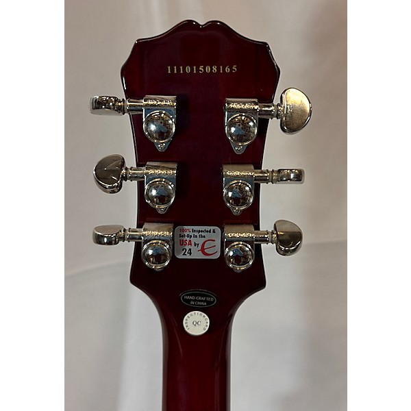 Used Epiphone Used Epiphone Les Paul Standard Pro Red Quilt Solid Body Electric Guitar