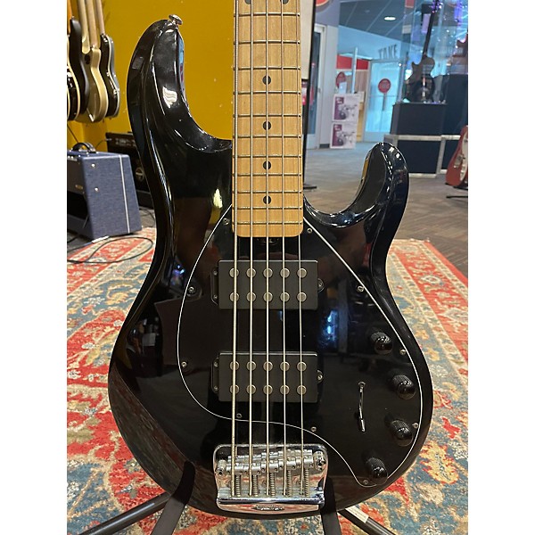 Used Ernie Ball Music Man Used Ernie Ball Music Man Stingray HH 5 String Black Electric Bass Guitar