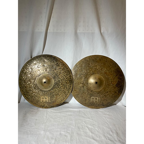 Used MEINL 16in Byzance EX Dry Medium Hi Hat Pair Cymbal