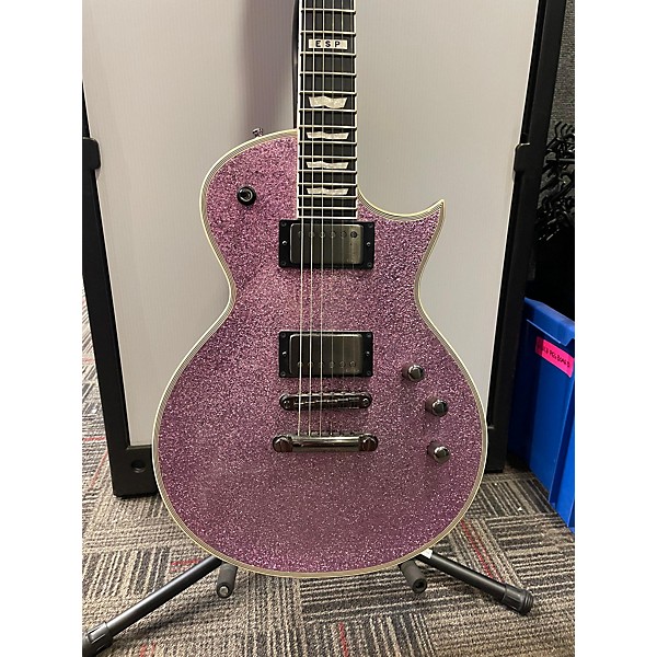 Used ESP Used ESP E-II Eclipse Pink Sparkle Solid Body Electric Guitar