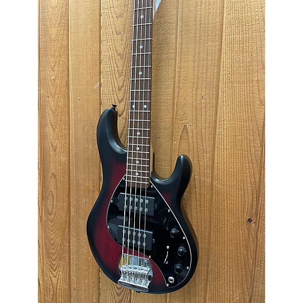 Used Sterling By Music Man Used Sterling By Music Man Sub 5 Ruby Red Burst Electric Bass Guitar