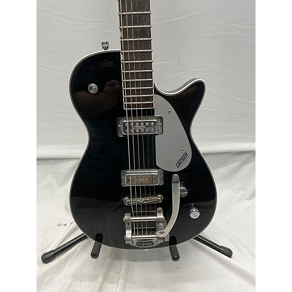 Used Gretsch Guitars Used Gretsch Guitars G5260T Electromatic Jet Baritone With Bigsby Black Black Baritone Guitars