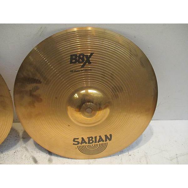 Used SABIAN Used SABIAN 14in B8X HI-HAT PAIR Cymbal