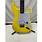 Used Fender Used Fender Tom DeLonge Stratocaster With Invader SH8 Pickup Graffiti Yellow Solid Body Electric Guitar