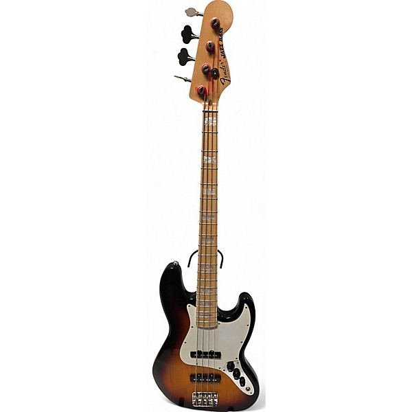 Used Fender American Standard Jazz Bass 3 Color Sunburst Electric Bass Guitar