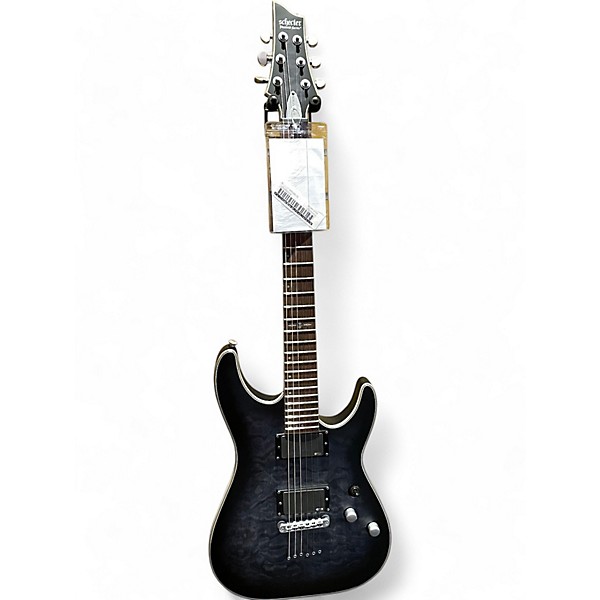 Used Schecter Guitar Research Used Schecter Guitar Research C1 Platinum Trans Black Solid Body Electric Guitar