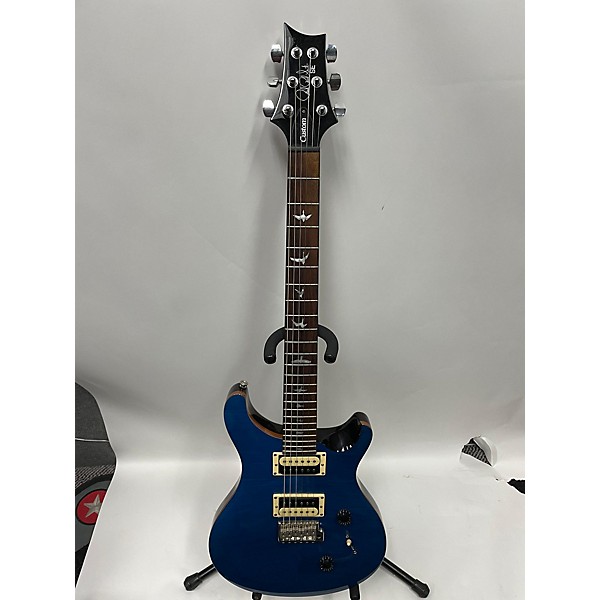 Used PRS Used PRS SE Custom 24 Blue Sapphire Solid Body Electric Guitar