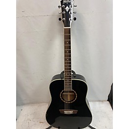 Used Washburn Used Washburn WD10SB Black Acoustic Guitar