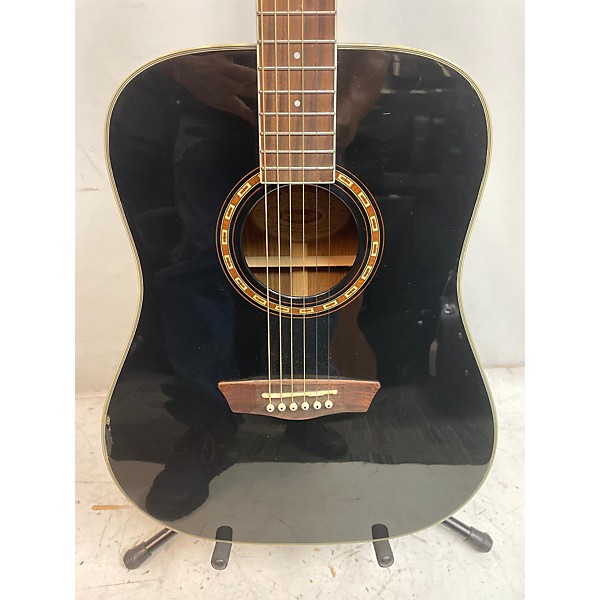 Used Washburn Used Washburn WD10SB Black Acoustic Guitar