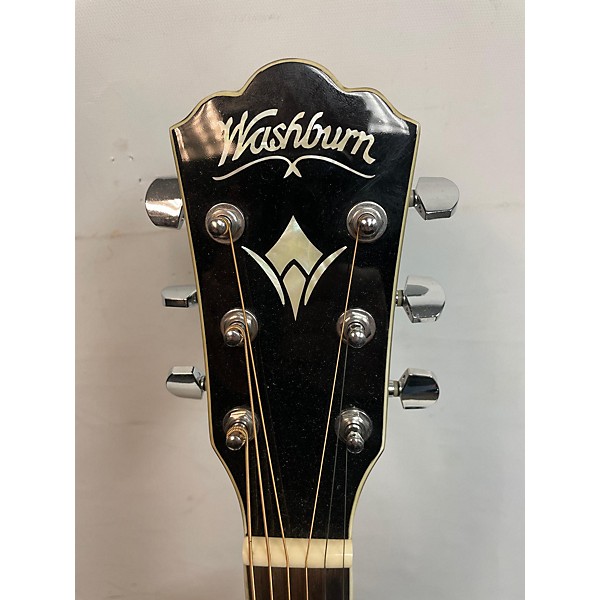 Used Washburn Used Washburn WD10SB Black Acoustic Guitar