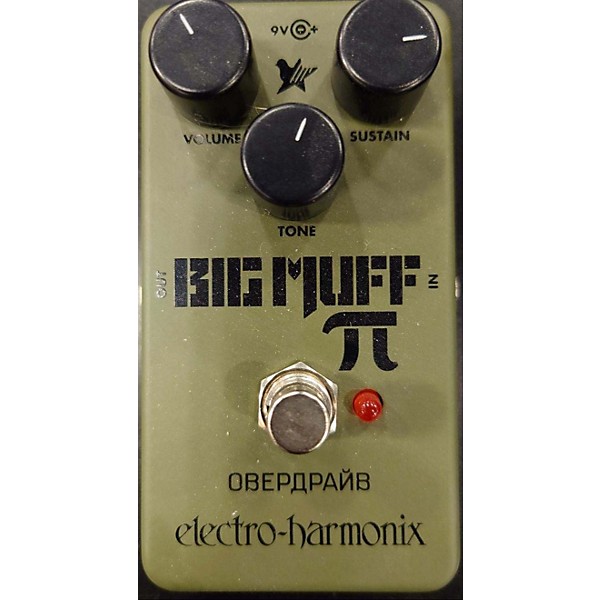 Used Electro-Harmonix Green Russian Big Muff Pi Fuzz Effect Pedal