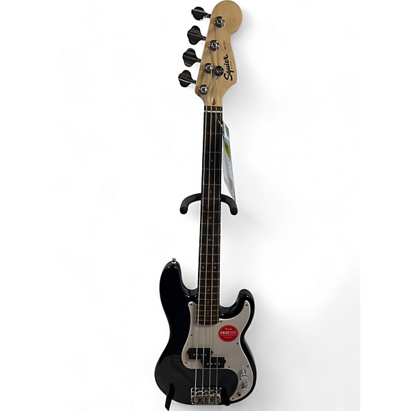 Used Squier Used Squier Mini P Bass Black And White Electric Bass Guitar