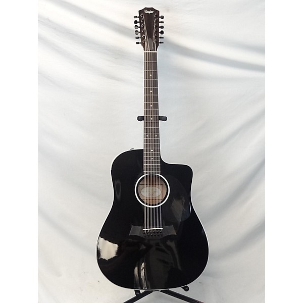 Used Taylor Used Taylor 250-CE Black 12 String Acoustic Electric Guitar