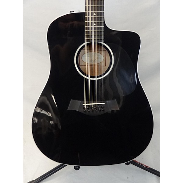 Used Taylor Used Taylor 250-CE Black 12 String Acoustic Electric Guitar