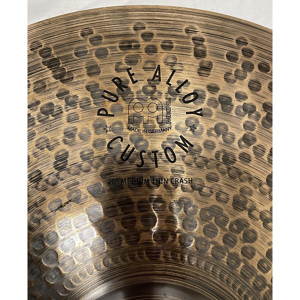 Used MEINL 20in PURE ALLOY CUSTOM MEDIUM THIN CRASH 20" Cymbal