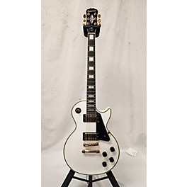 Used Epiphone Used Epiphone Les Paul Custom Pro Alpine White Solid Body Electric Guitar