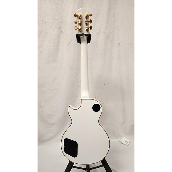 Used Epiphone Used Epiphone Les Paul Custom Pro Alpine White Solid Body Electric Guitar