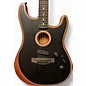 Used 2021 Fender American Acoustasonic Stratocaster Black Acoustic Electric Guitar