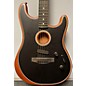Used 2021 Fender American Acoustasonic Stratocaster Black Acoustic Electric Guitar