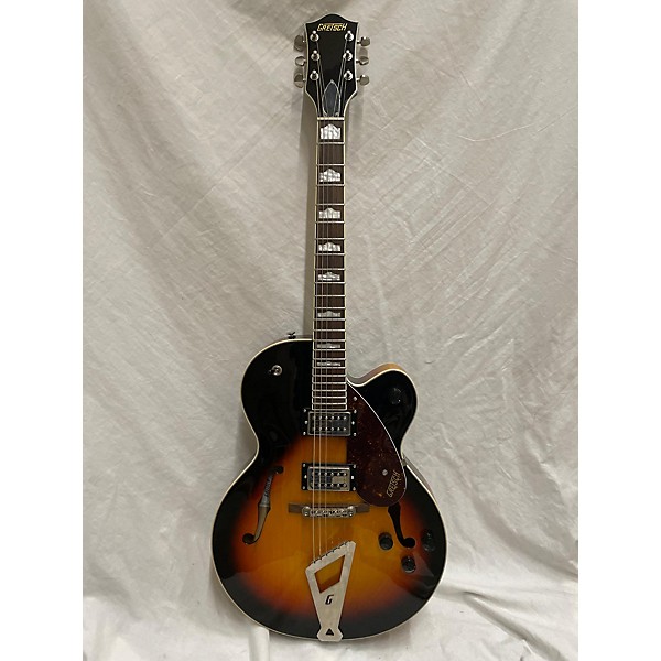 Used Gretsch Guitars Used Gretsch Guitars G2420T Streamliner 2 Tone Sunburst Hollow Body Electric Guitar