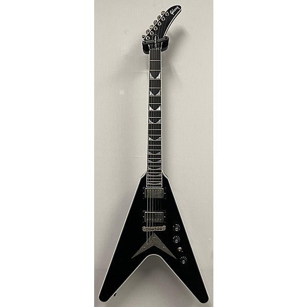 Used Gibson 2022 CUSTOM SHOP FLYING V EXP EBONY VOS DAVE MUSTAINE Solid Body Electric Guitar