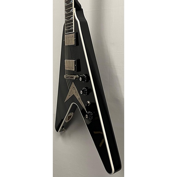 Used Gibson 2022 CUSTOM SHOP FLYING V EXP EBONY VOS DAVE MUSTAINE Solid Body Electric Guitar