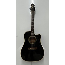 Vintage Takamine Vintage 1990 Takamine EF341C Black Acoustic Electric Guitar