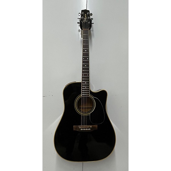 Vintage Takamine Vintage 1990 Takamine EF341C Black Acoustic Electric Guitar