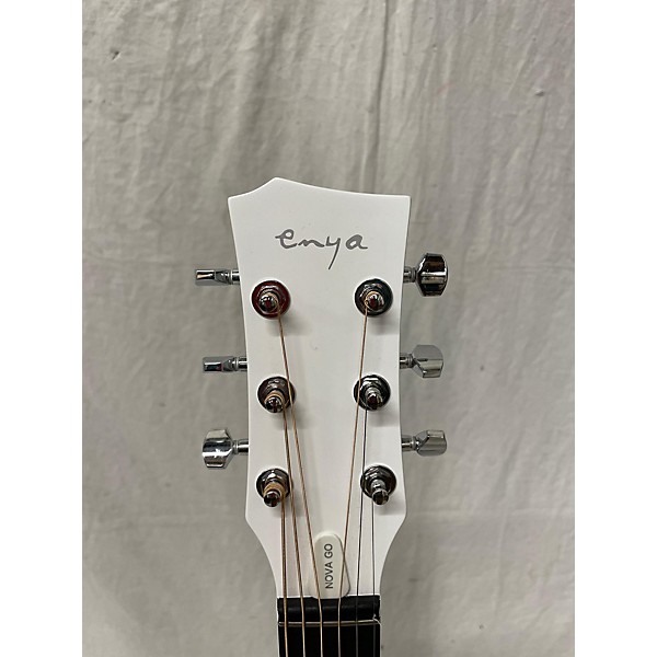 Used Enya Used Enya NOVA GO White Acoustic Guitar