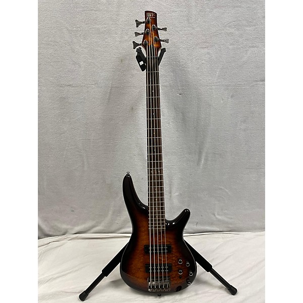 Used Ibanez Used Ibanez SR405EQM Dragon Eye Burst Electric Bass Guitar