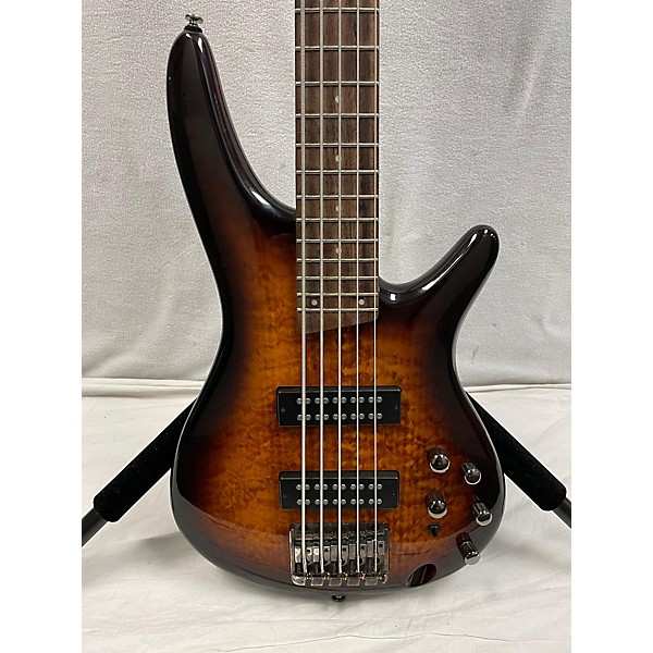 Used Ibanez Used Ibanez SR405EQM Dragon Eye Burst Electric Bass Guitar