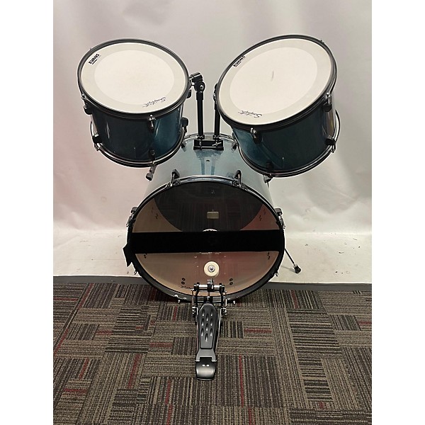 Used Used Rise By Sawtooth 5 piece STUDENT 4 PIECE KIT W/ ADDITIONAL SNARE Blue Drum Kit