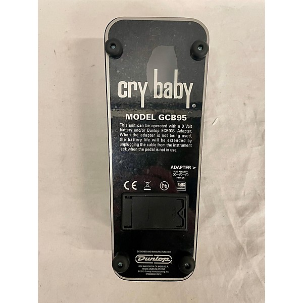 Used Dunlop GCB95 Original Crybaby Wah Effect Pedal