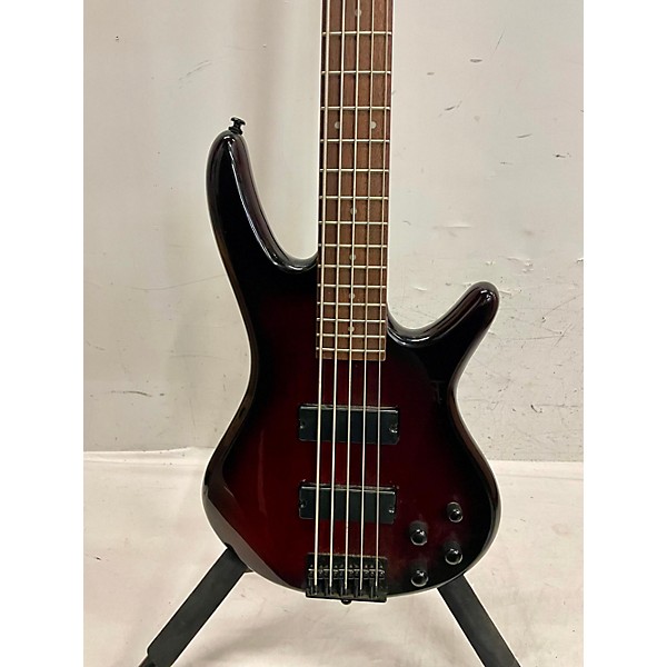 Used Ibanez Used Ibanez GSR205 5 String Maroon Electric Bass Guitar