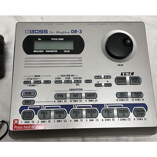 Used BOSS DR3 Dr Rhythm Drum Machine