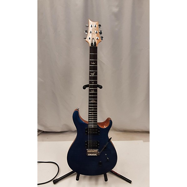 Used PRS Used PRS SE Custom 24 Blue Solid Body Electric Guitar