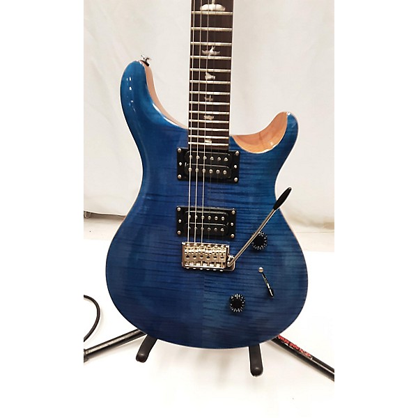 Used PRS Used PRS SE Custom 24 Blue Solid Body Electric Guitar