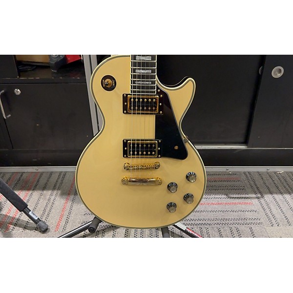 Used Epiphone Used Epiphone Les Paul Custom Pro Cream Solid Body Electric Guitar