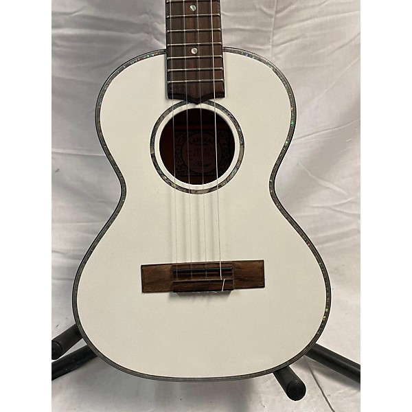 Used Lanikai Used Lanikai JMS-AWT2 White Classical Acoustic Guitar