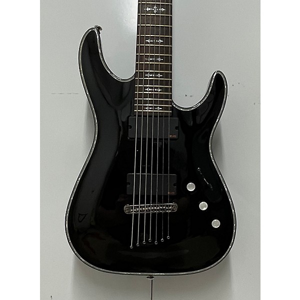 Used Schecter Guitar Research Used Schecter Guitar Research Hellraiser Diamond Series 7 String Black Solid Body Electric G...