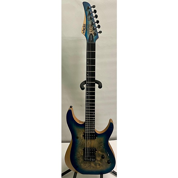 Used Schecter Guitar Research Used Schecter Guitar Research Reaper 6 Blue Burst Solid Body Electric Guitar