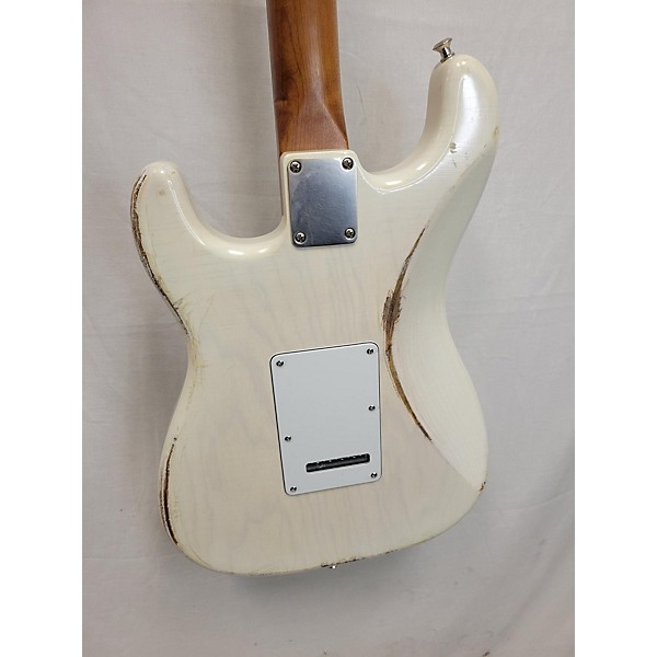 Used Waterslide Used Waterslide S-style Coodercaster Antique White Solid Body Electric Guitar