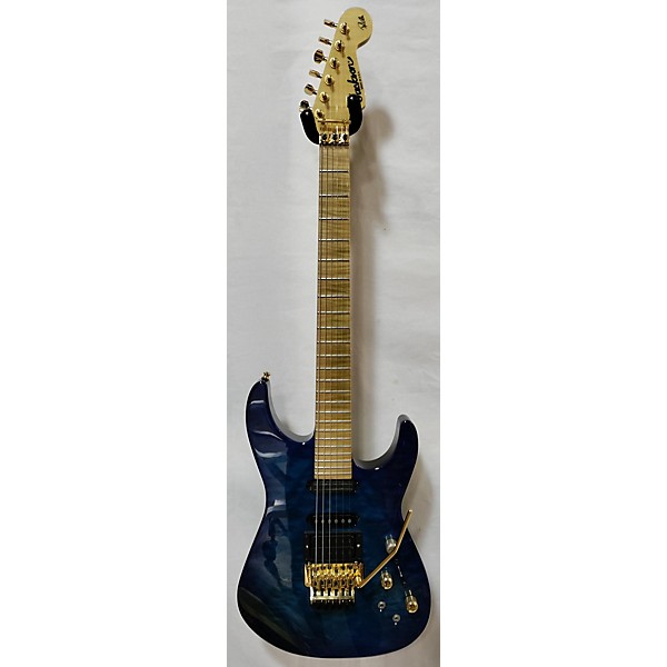 Used Jackson Used Jackson PC1 USA Phil Collen Signature Blue Quilted Maple Solid Body Electric Guitar