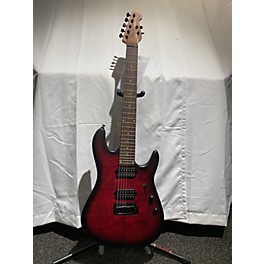 Used Sterling by Music Man Used Sterling By Music Man Cutlass Jason Richardson 7 String Dark Scarlet Burst Satin Solid Bod...