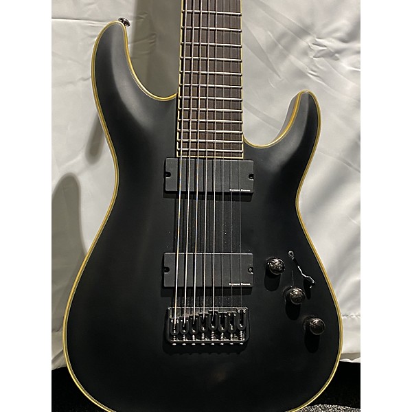 Used Schecter Guitar Research Used Schecter Guitar Research Blackjack ATX C8 Satin Black Solid Body Electric Guitar