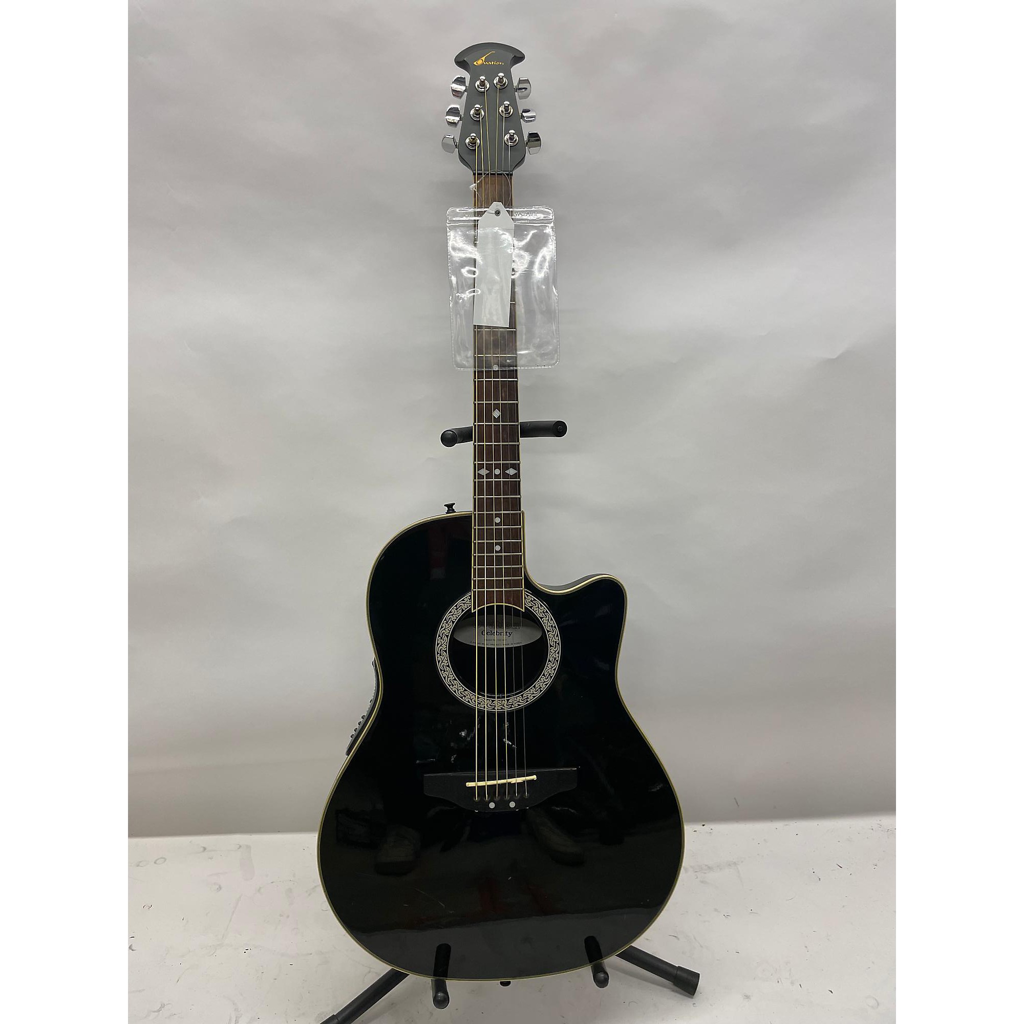 Used Ovation CC057 Celebrity Acoustic Electric Guitar Black
