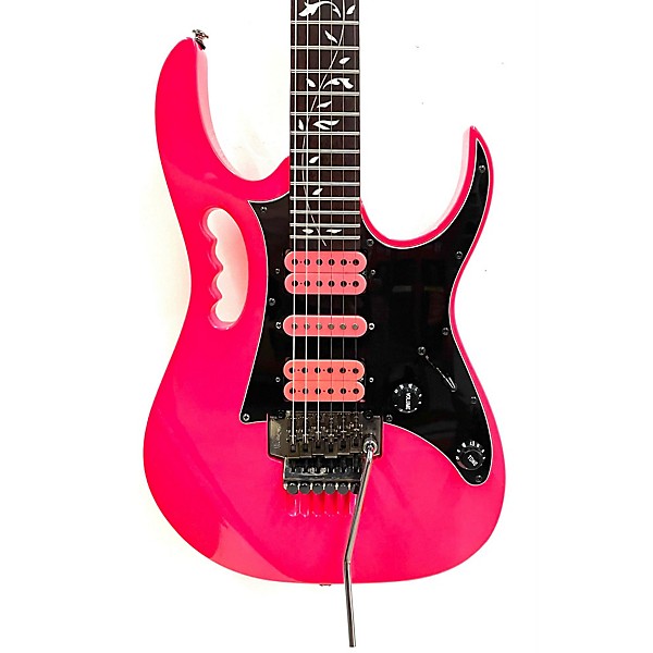 Used Ibanez Used Ibanez JEMJR Pink Solid Body Electric Guitar