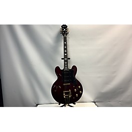 Used Epiphone Used Epiphone Riviera Custom P93 Wine Red Hollow Body Electric Guitar